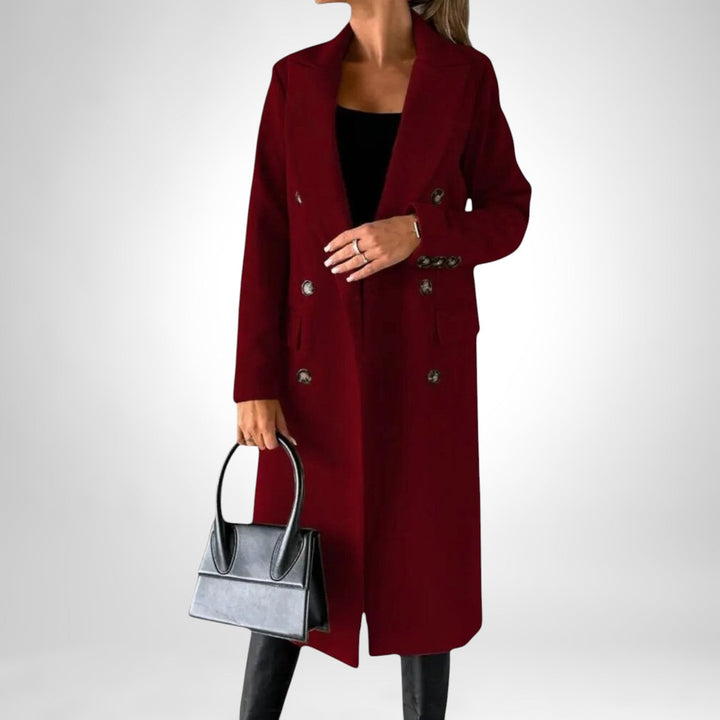 DESIREE™ | MANTEAU LONG À DOUBLE BOUTON
