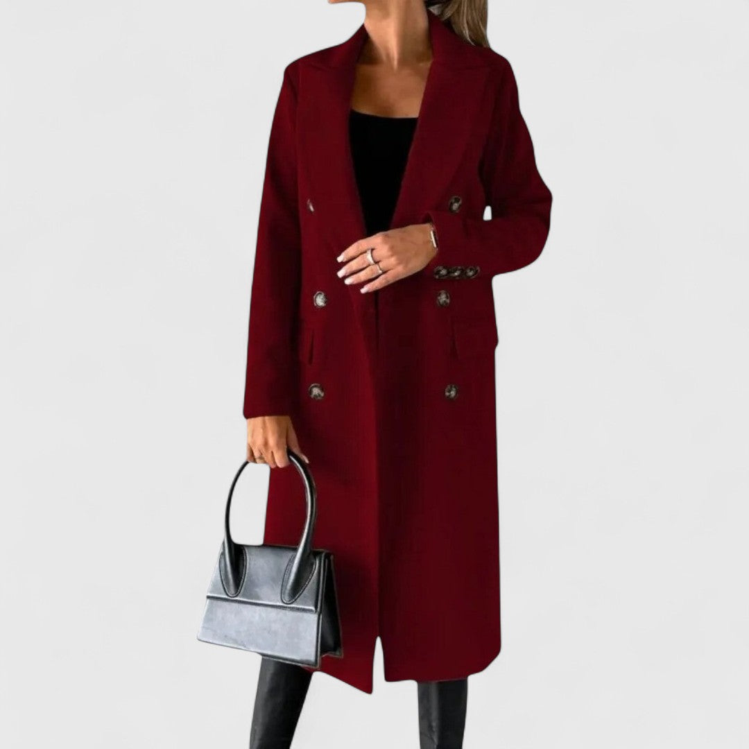 Amelia | Manteau Long Élégant