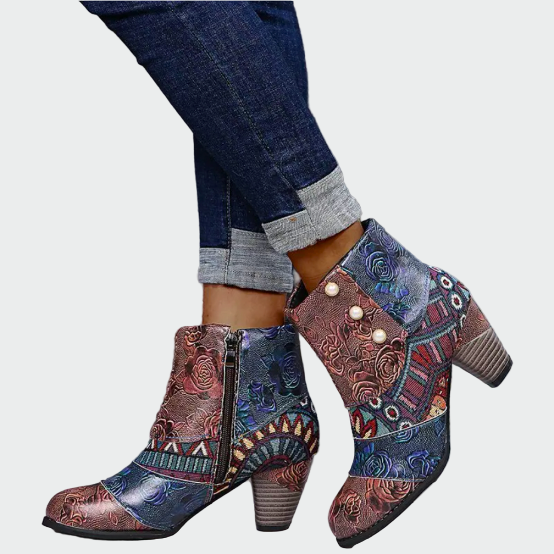 Adriana | Bottes Orthopédiques Imperméables au Style Boho