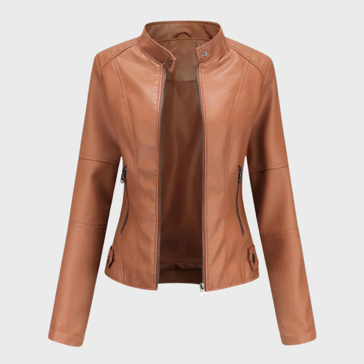 Romina | Veste en Cuir Décontractée