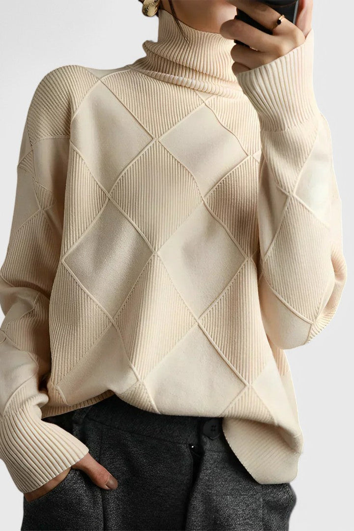 Jasmine | Pull à Col Roulé en Cachemire