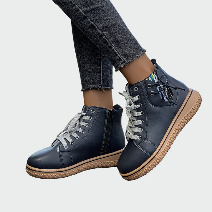 Inés | Bottes Orthopédiques En Cuir À Tige Basse Modernes