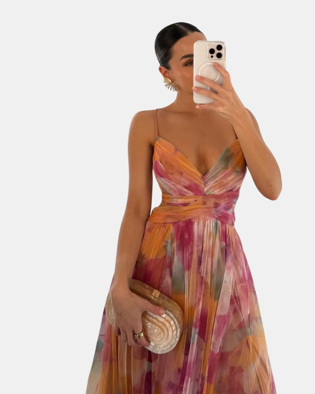 Julia | Robe Maxi Fleurie Élégante