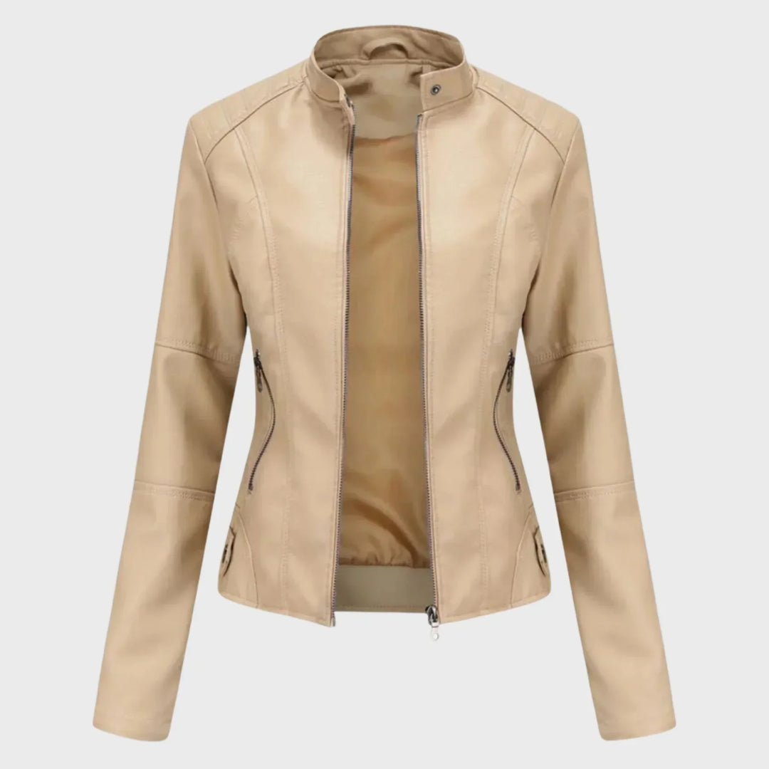 Romina | Veste en Cuir Décontractée