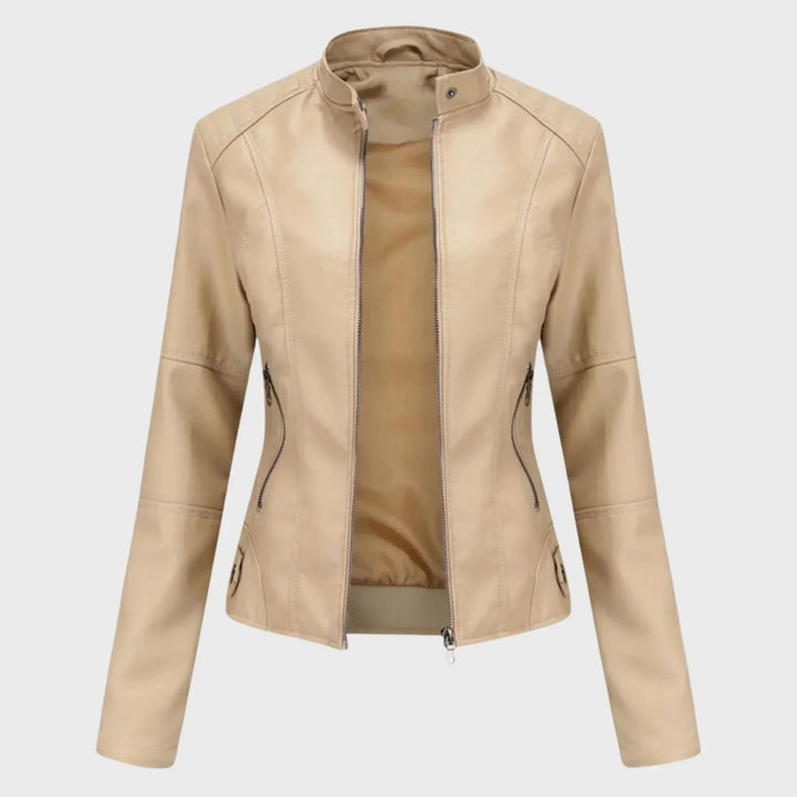 Romina | Veste en Cuir Décontractée