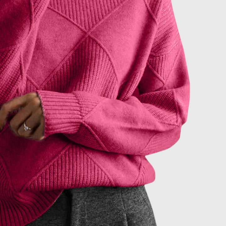Lauren | Pull en cachemire de luxe à col montant
