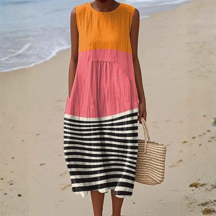 Vânia - Robe Color Block