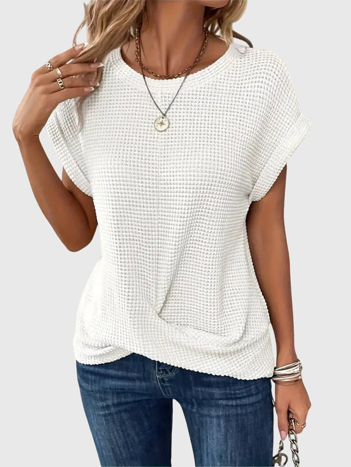 Isa | Blouse Élégante avec Col Rond