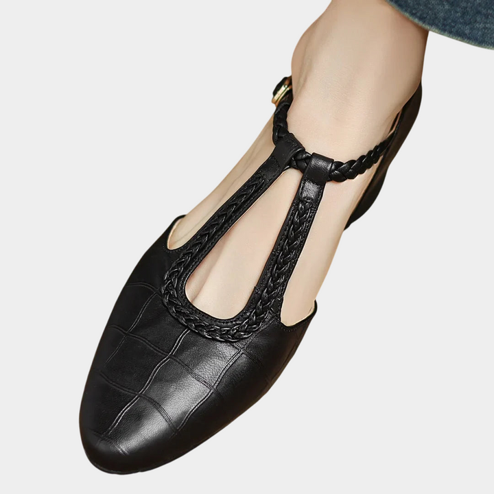 Selma | Sandales en Cuir avec Bande Tressée