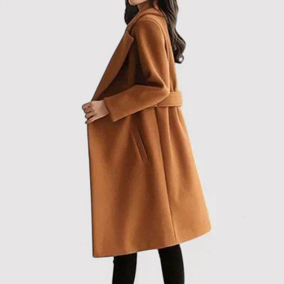 Elena | Manteau en Laine avec Ceinture