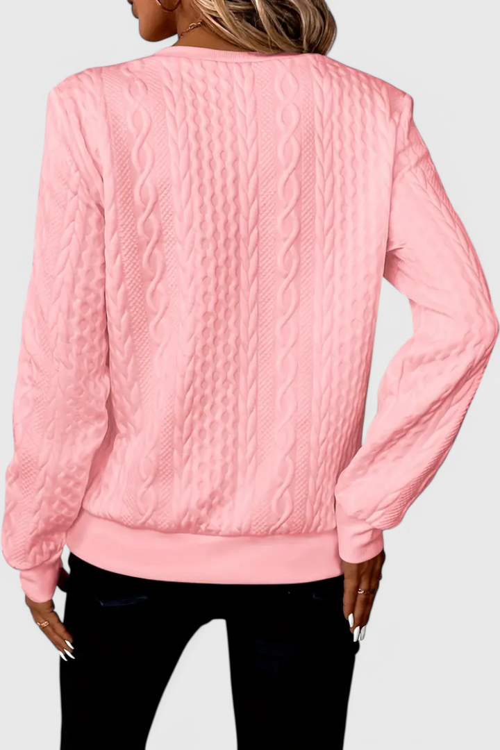 Zoey | Pull en Maille avec Fermeture Éclair Douce