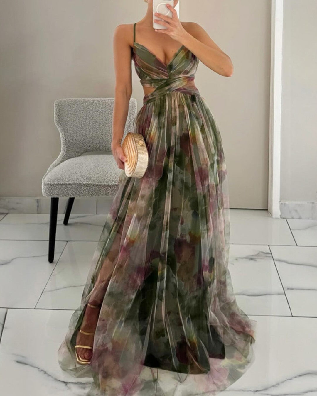 Giselle | robe longue à imprimé floral