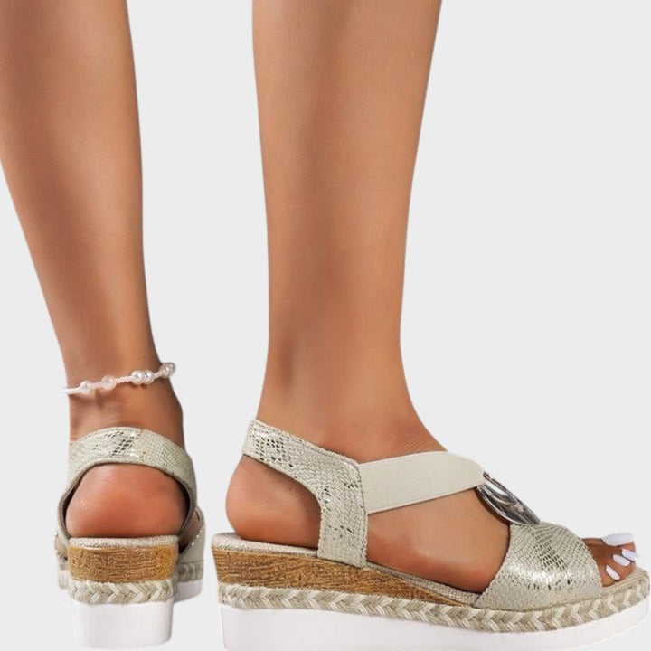 Emma | Sandales orthopédiques à talon compensé