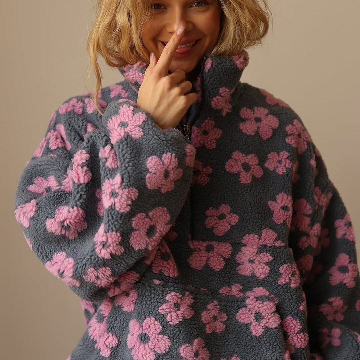 Daisy | Pull Sherpa Boho Floral