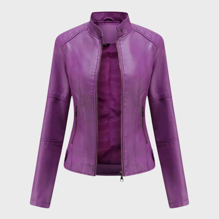 Romina | Veste en Cuir Décontractée