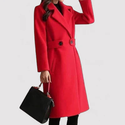 Elena | Manteau en Laine avec Ceinture