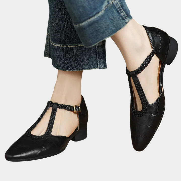 Selma | Sandales en Cuir avec Sangle Tressée