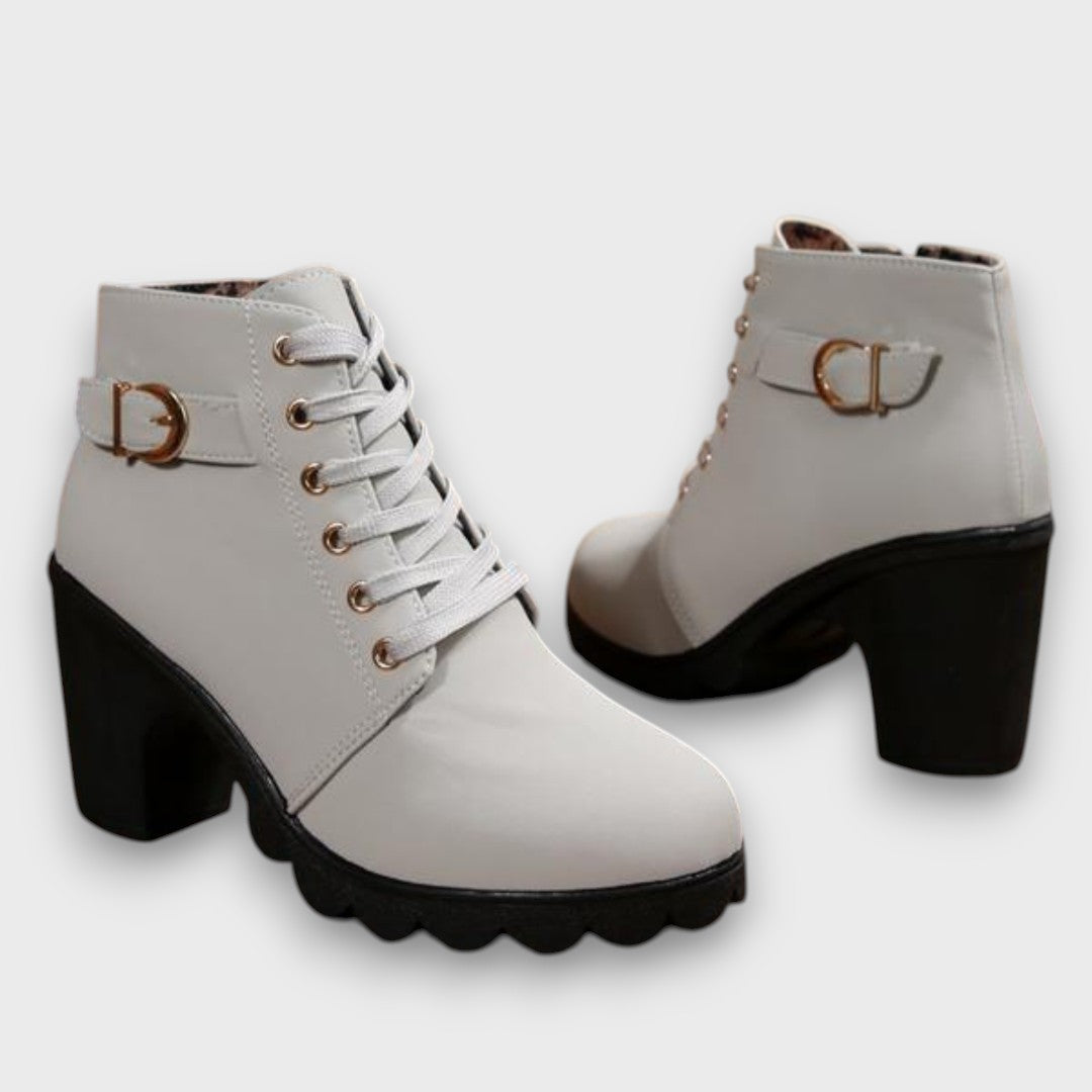 Aisha | Bottes Orthopédiques avec Boucle & Talon Chunky