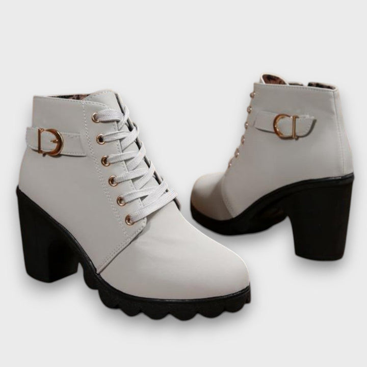 Aisha | Bottes Orthopédiques avec Boucle & Talon Chunky