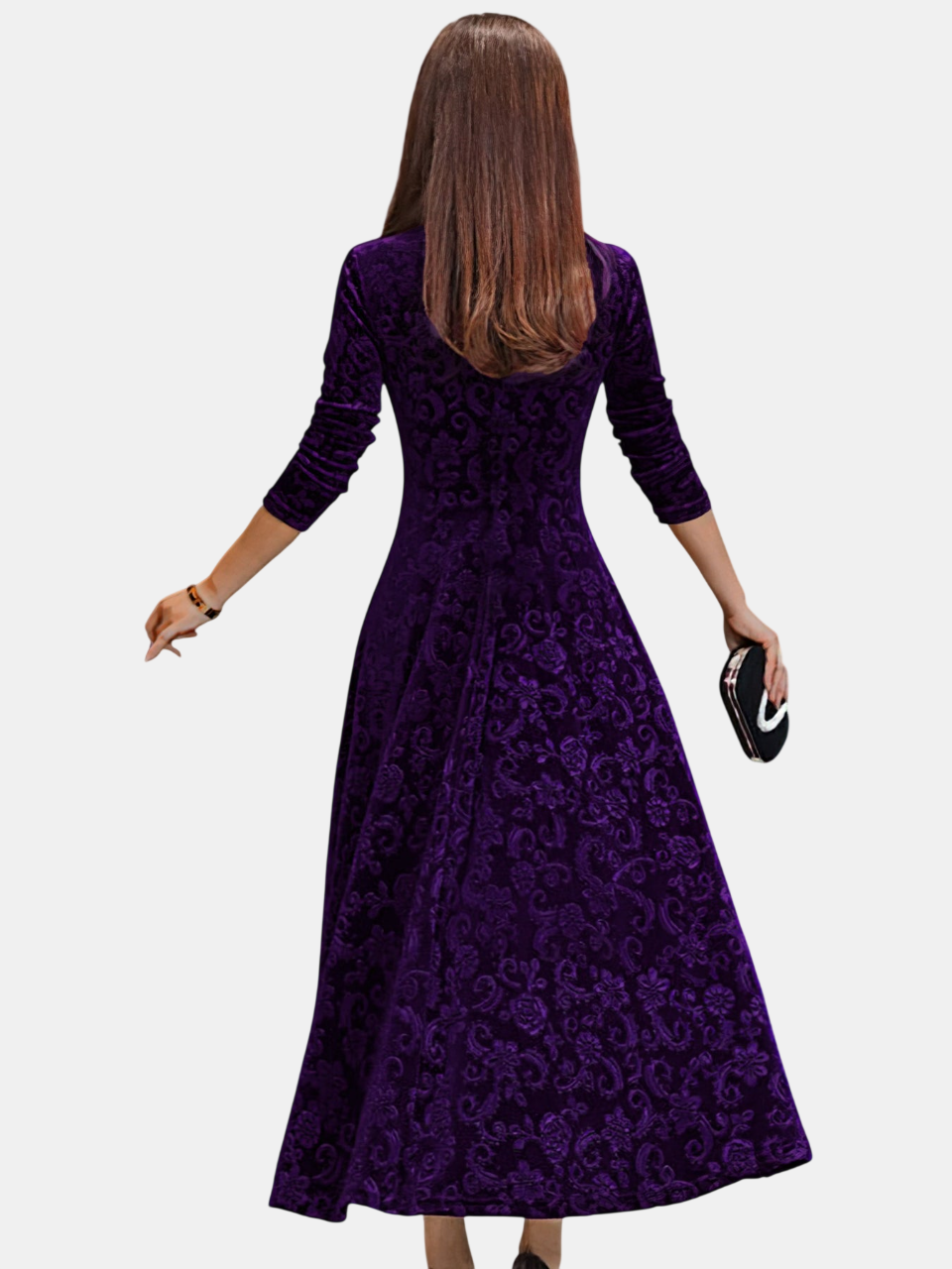 Denise | Robe en Velours Festif