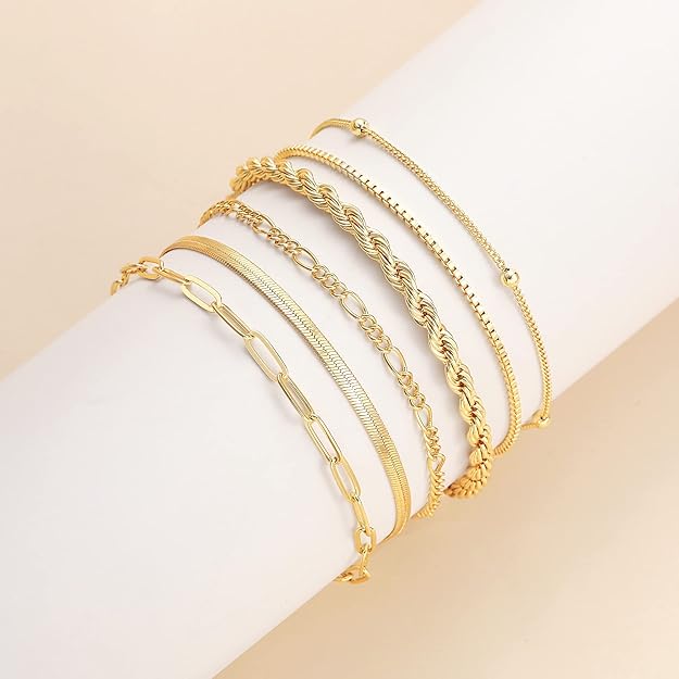 Ensemble de bracelets Isabella | Or