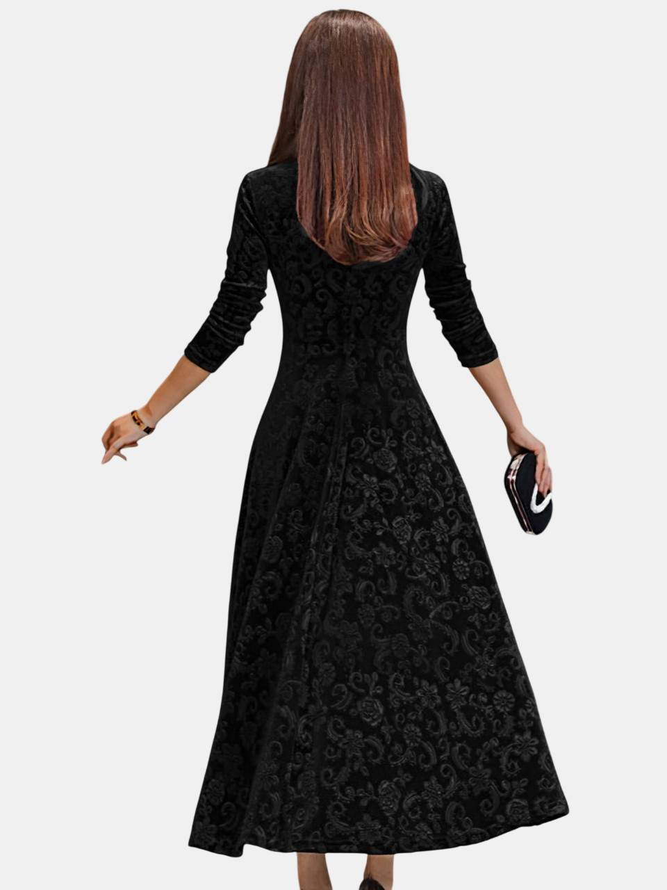 Denise | Robe en Velours Festif