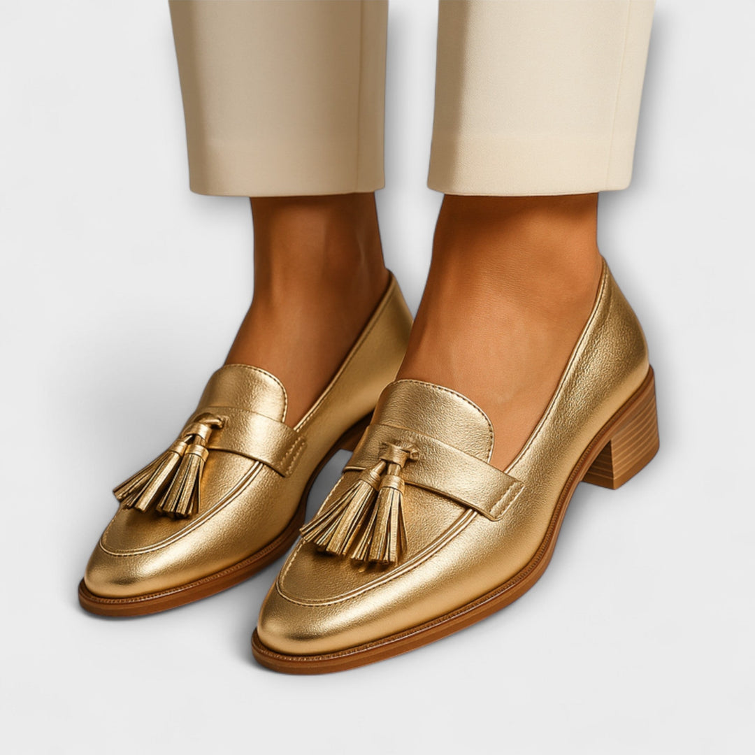 Estela | Chaussons dorés