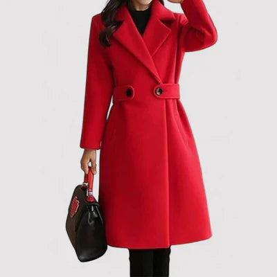 Elena | Manteau en Laine avec Ceinture