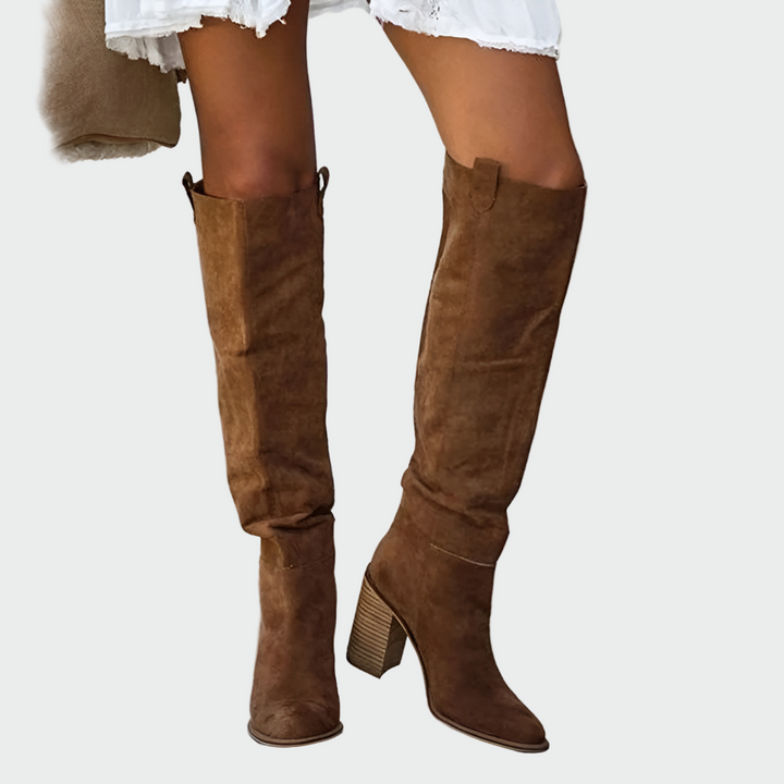 Daniela | Bottes Orthopédiques En Cuir Jusqu'au Genou Élégantes
