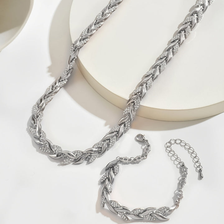 Sirena | Collier et Bracelet avec Éclat Élégant