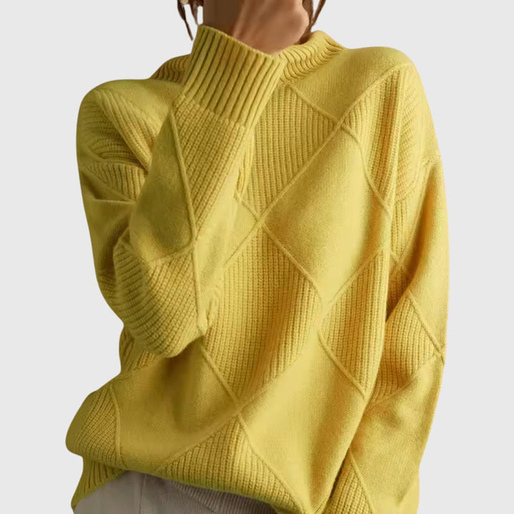 Lauren | Pull en cachemire de luxe à col montant