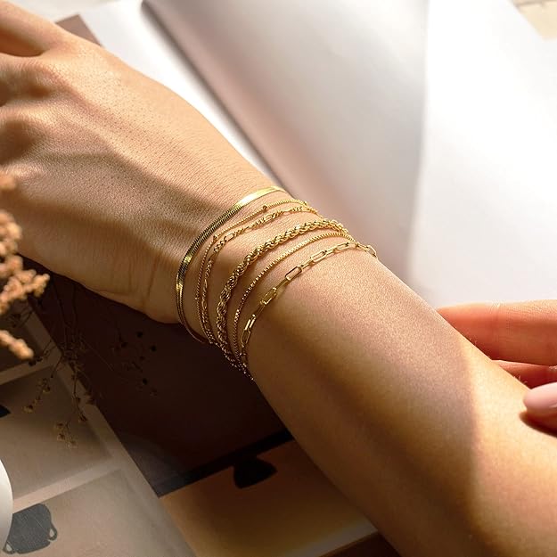 Ensemble de bracelets Isabella | Or