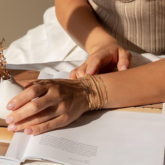 Ensemble de bracelets Isabella | Or