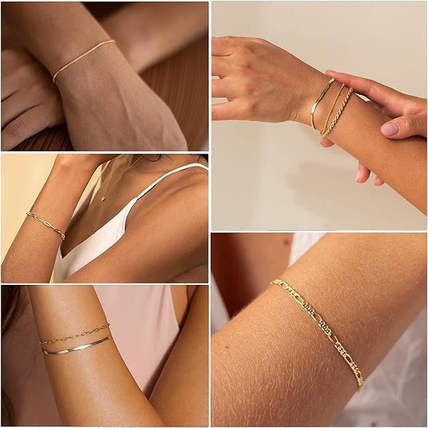 Ensemble de bracelets Isabella | Or