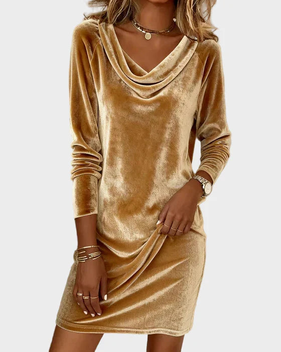 Frosina | Robe en Velours à Coupe Ample