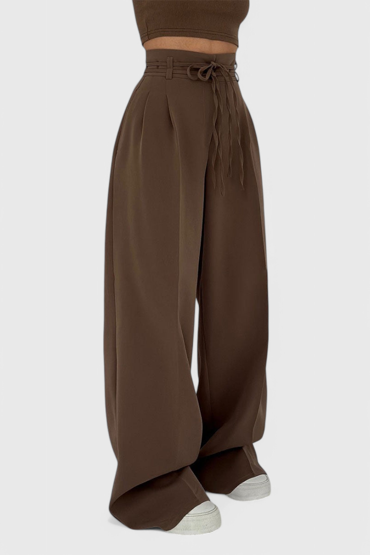 Sophie | Pantalons à jambes larges avec cordons