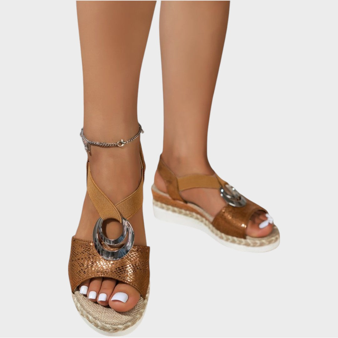 Emma | Sandales orthopédiques à talon compensé