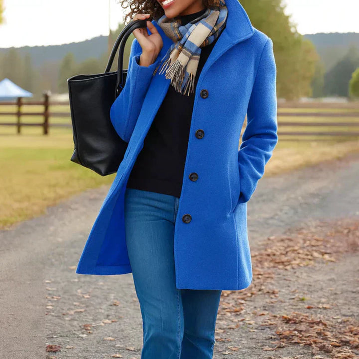 Isabela | Manteau Classique à Boutonnage Simple