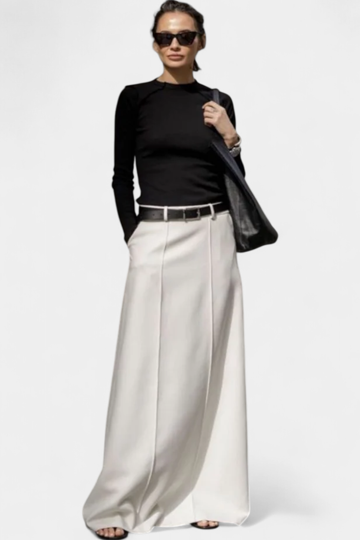 Ada | Jupe H-Line Unie au Style Urbain Moderne