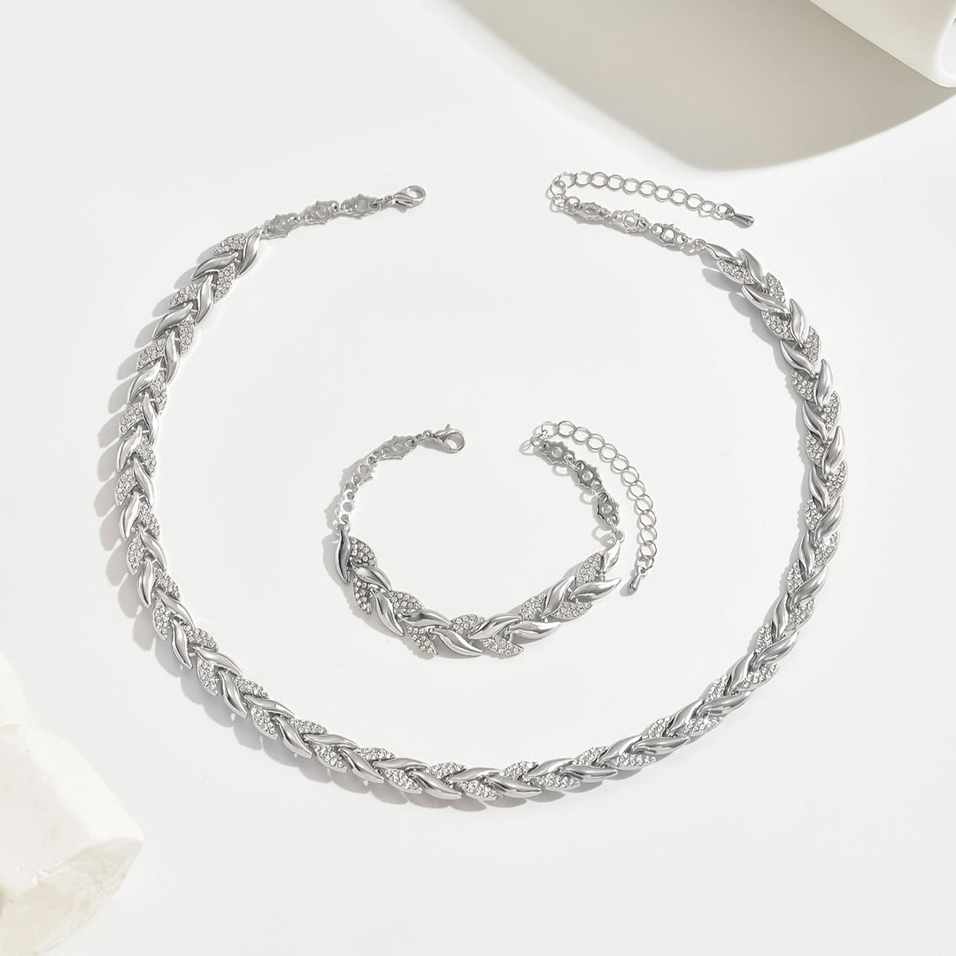 Sirena | Collier et Bracelet avec Éclat Élégant