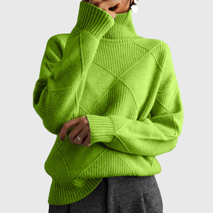 Lauren | Pull en cachemire de luxe à col montant