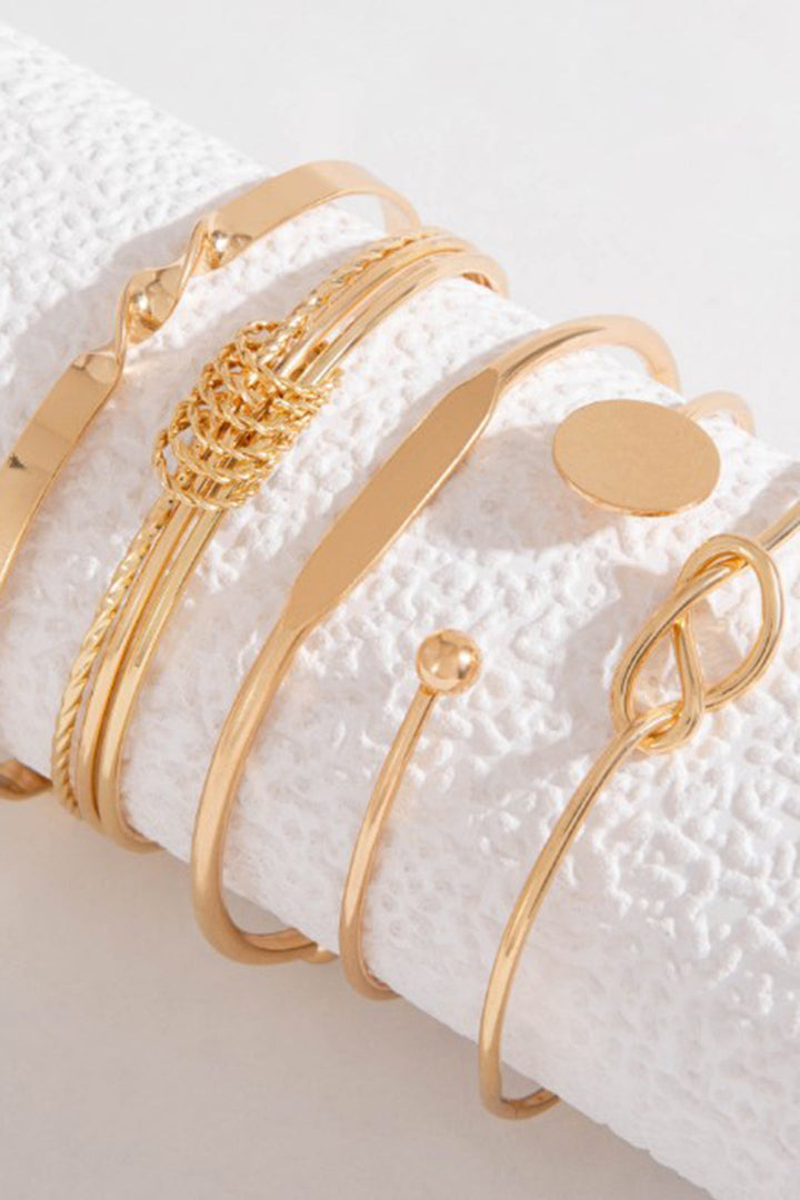 Bracelet de Chaîne Géométrique Ouverte