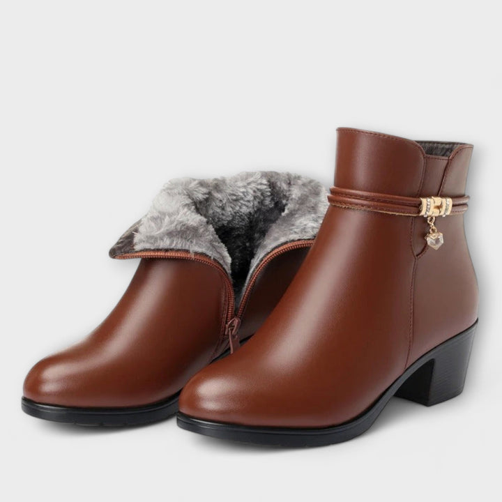 Rocío | Bottines d'Hiver Élégantes et Confortables avec Fermeture Éclair