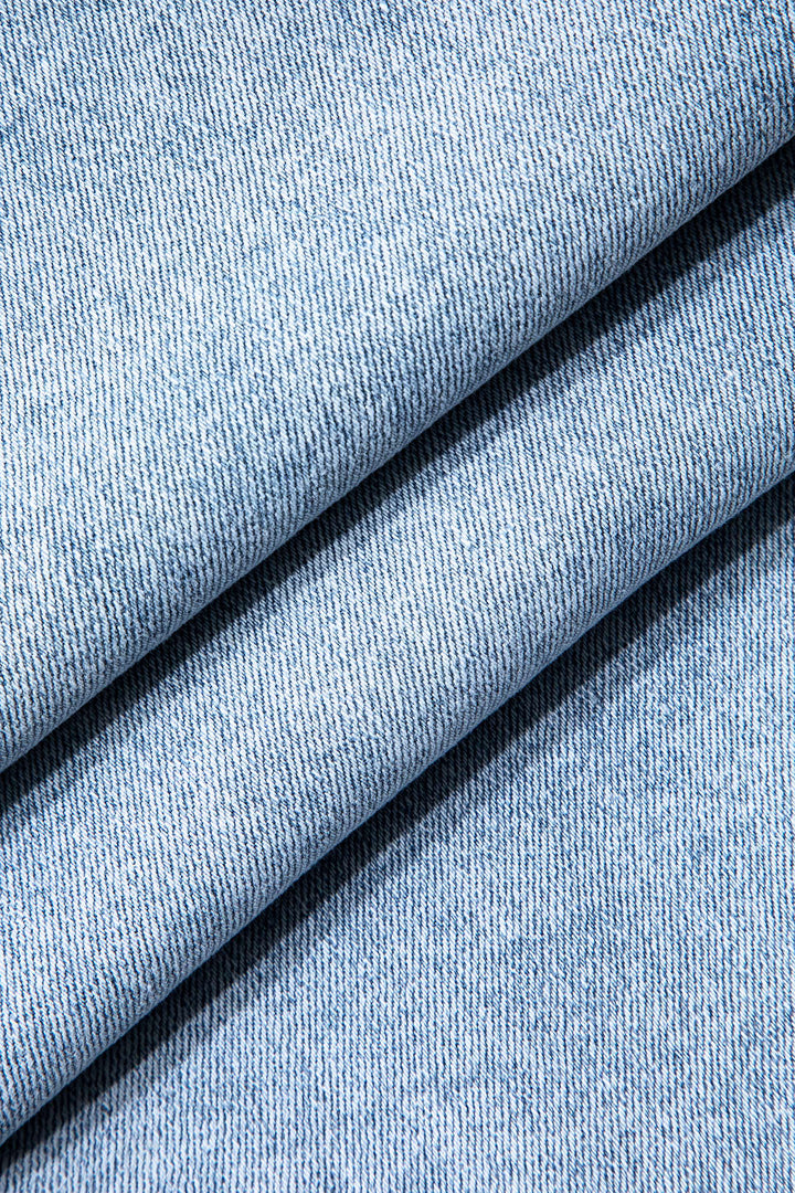 Evian | Jeans Ripped Straight-Leg avec Rhinestones