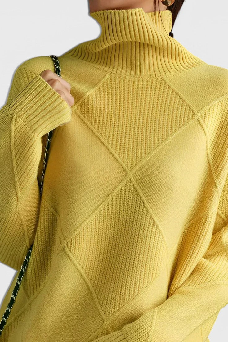 Jasmine | Pull à Col Roulé en Cachemire