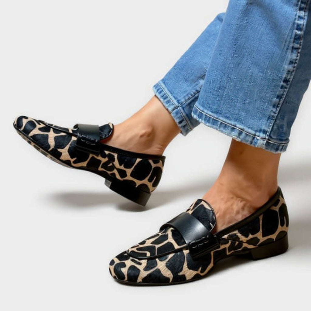 Félanora | Mocassins orthopédiques avec motif animal