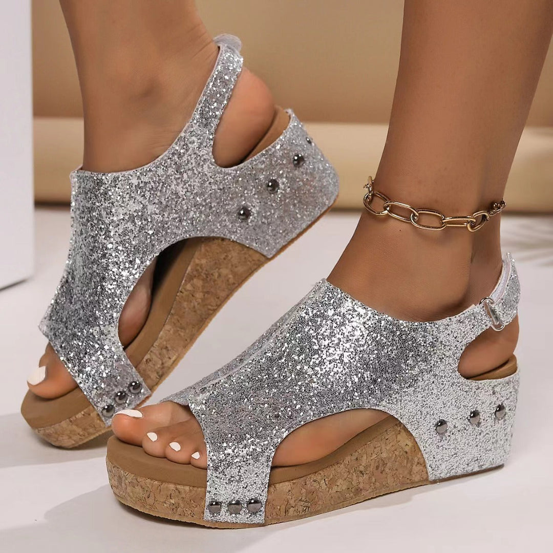Briellae - Sandalette Compensée