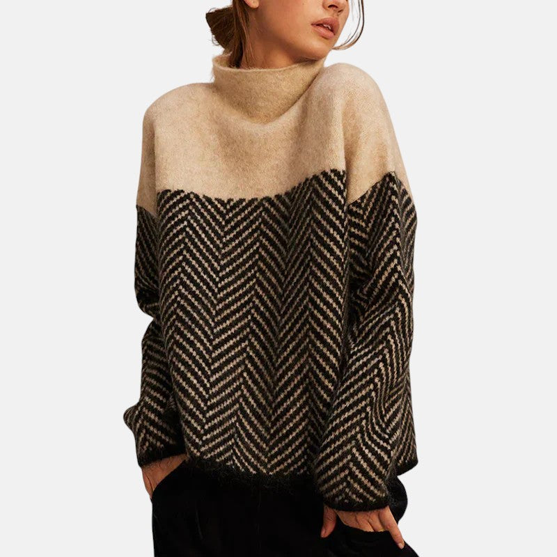 Norah | Pull en coton à col montant