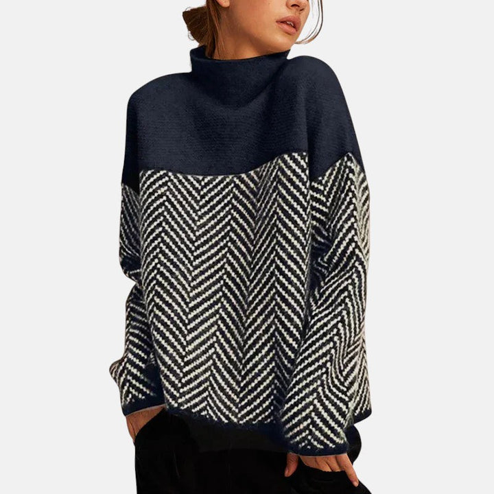 Norah | Pull en coton à col montant