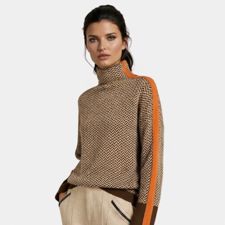 Siena | Pull Col Montant Luxe